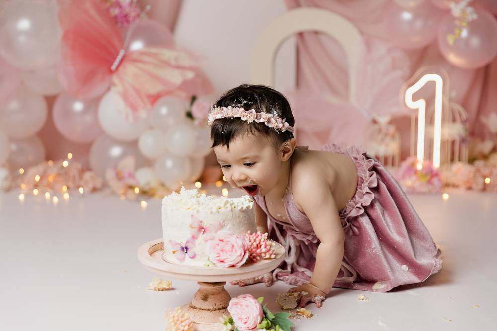 photographe bebe smash cake