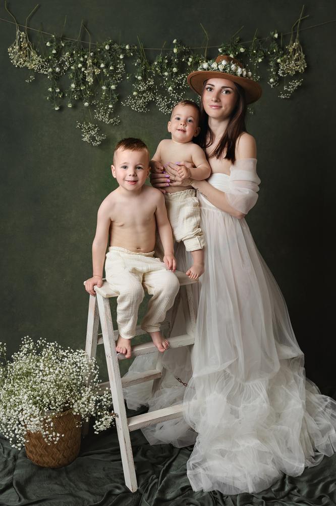 phorto famille maman enfant printemps