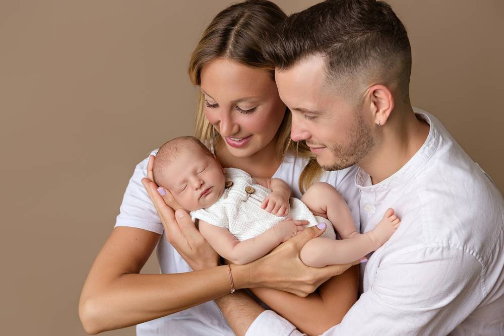 photo famille bebe